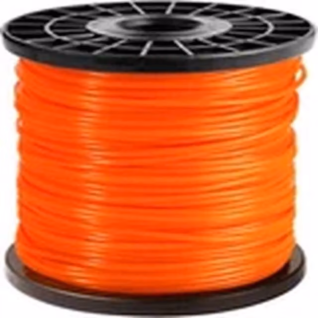 EONLION 2.4mm Round Nylon Strimmer Trimmer Line Wire, Orange, 100m