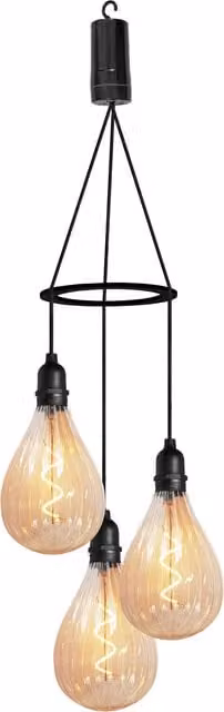Luxform Galaxy 3 Drop LED Pendant Light, White
