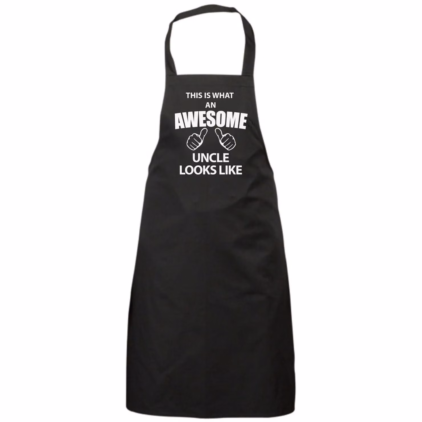 60 Second Makeover Limited This Is What An Awesome Uncle Looks Like Black Cotton Apron – 2