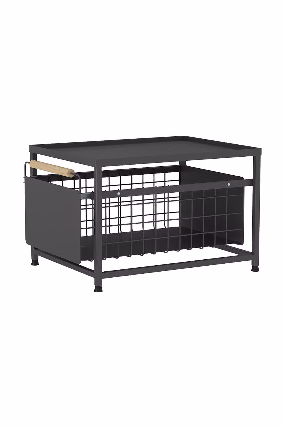 Garden Sanctuary Metal Kitchen Pull-Out Storage Organiser in Grey, W/D/H: 39.0 x 25.5 x 0 cm – 2
