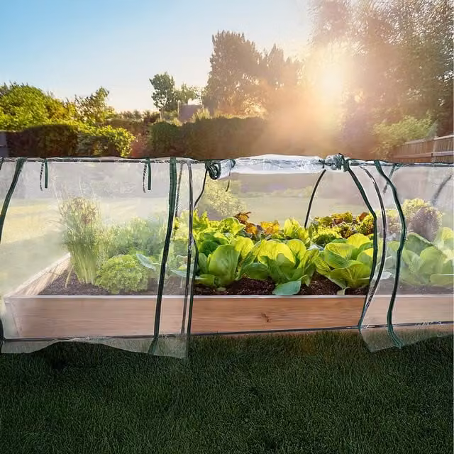 Actiasgear Large Transparent Tunnel Greenhouse with Steel Frame and PVC Cover
