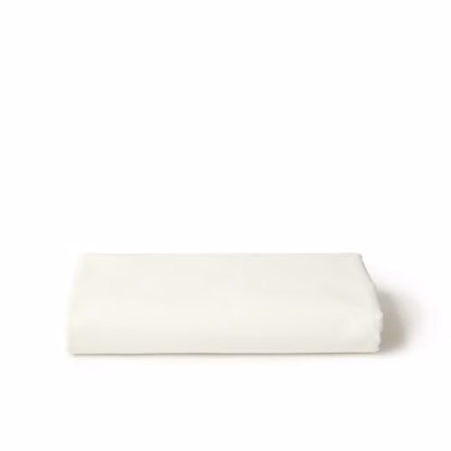 Christy White Pure Cotton Percale Fitted Sheet, 200TC GOTS Certified Organic Cotton, W/D/H: 150 x 200 cm – 2
