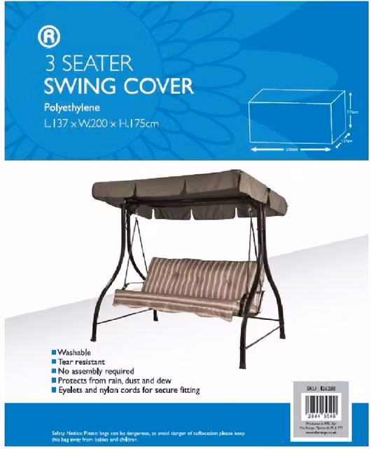 Outdoor Essentials 3 Seater Swing Cover in Green