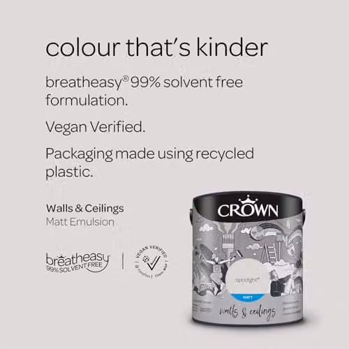 Crown Paints Core Emulsion Matt Spotlight Grey 2.5 l – 2