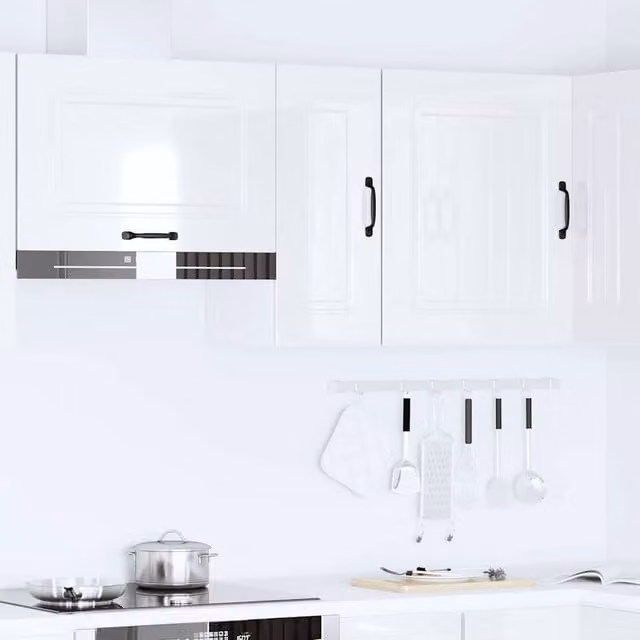 Berkfield Home Kalmar Wall Mounted Kitchen Cabinet in High Gloss White