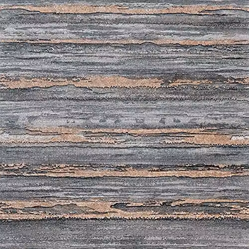 Arthouse Sahara Charcoal Rose Gold Abstract Wallpaper in Anthracite, Gold and Grey