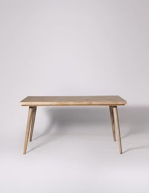 Swoon Metz Modern Rectangular Mango Wood 6 Seater Dining Table in Light Brown