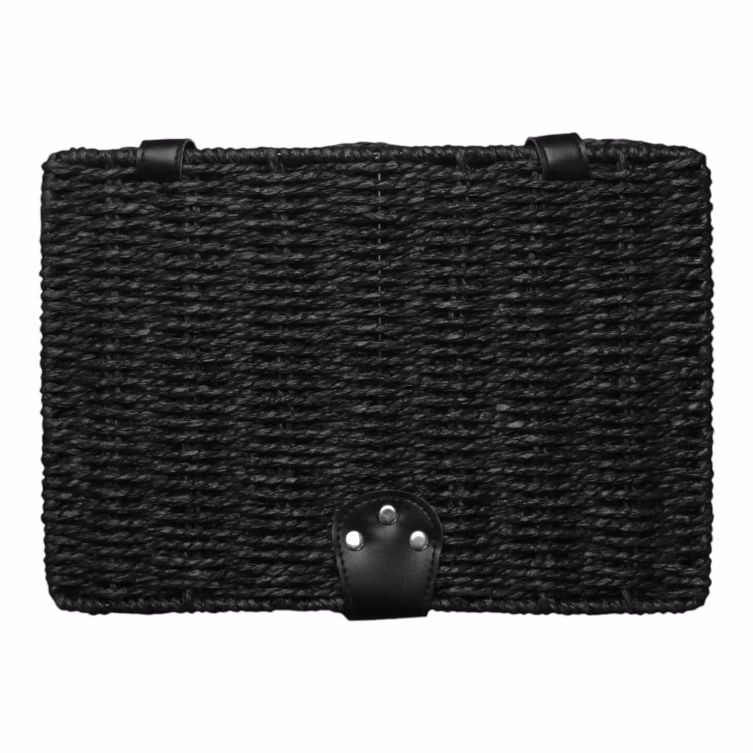 Red Hamper Black Woven Paper Rope Picnic Basket, Medium – 2