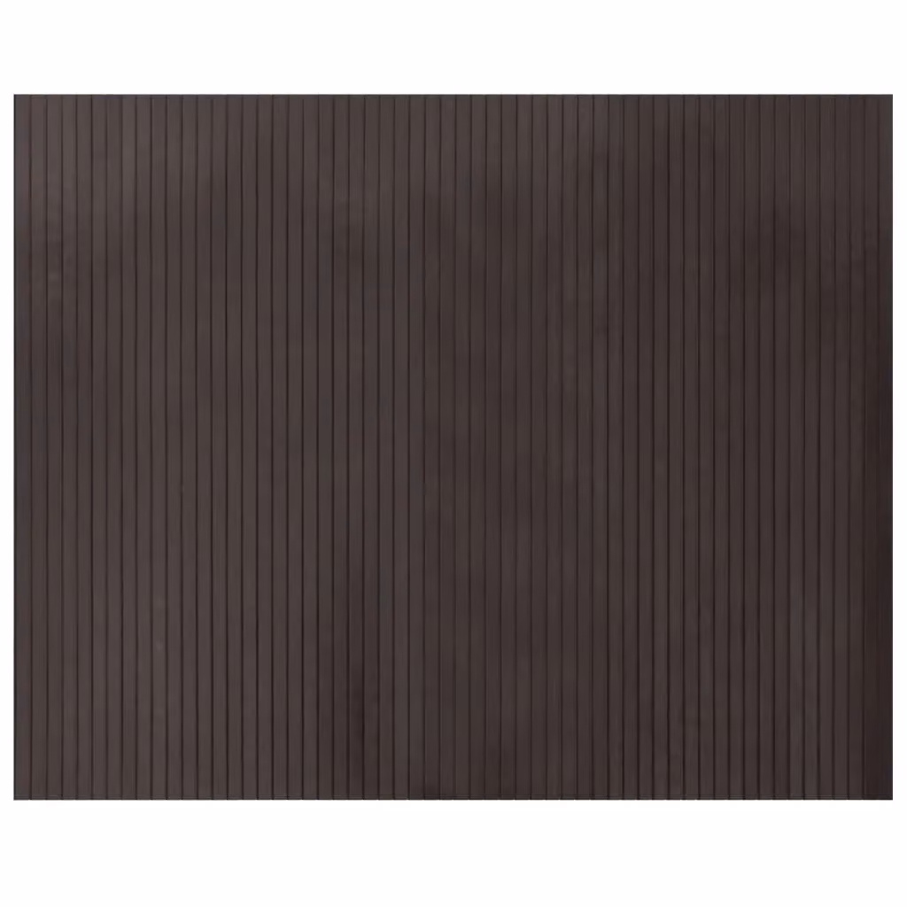 Berkfield Home Rectangular Bamboo Rug in Dark Brown, W: 80 cm x D: 100 cm – 2