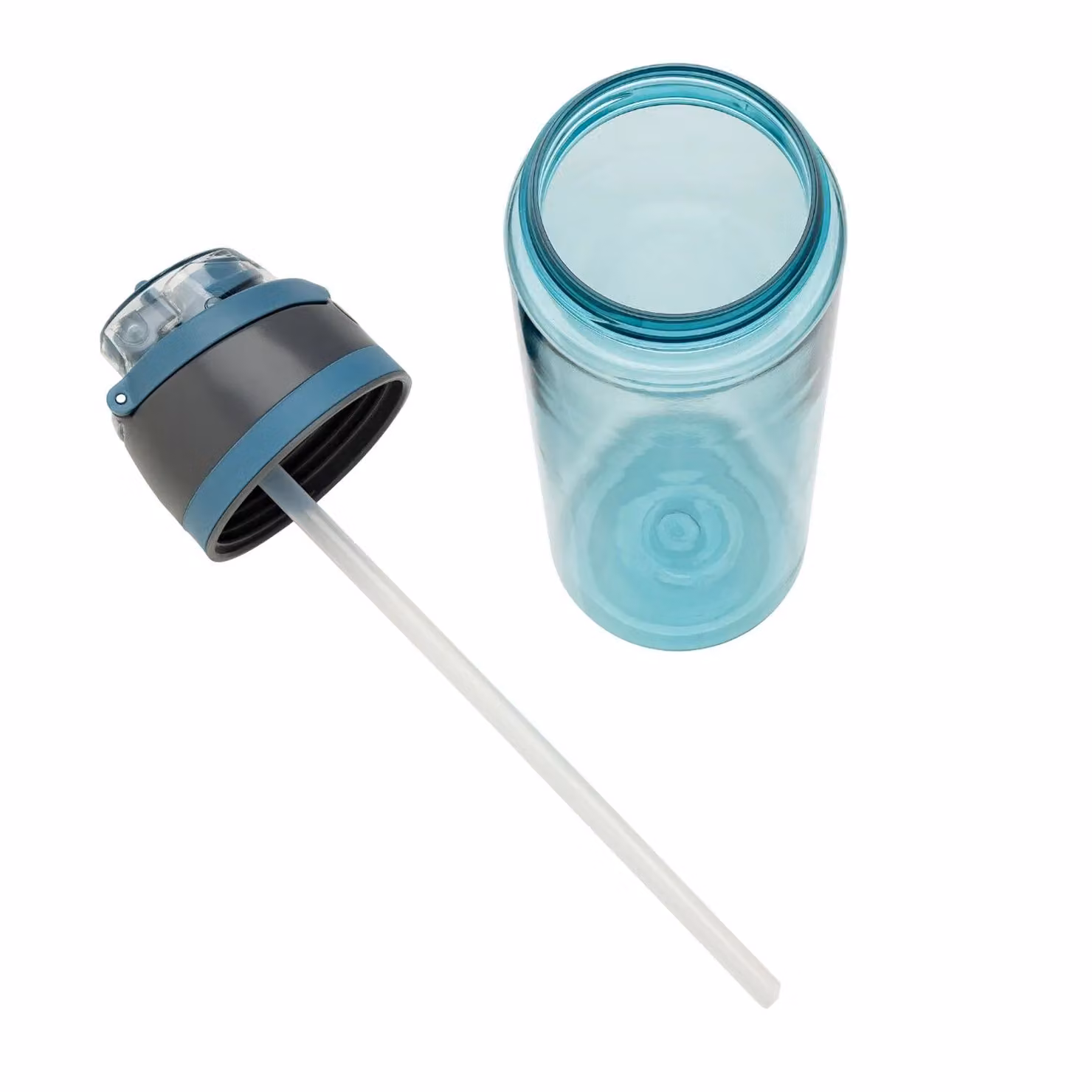 XD Design Omni Sip RPET Water Bottle with Straw, Blue, 800ml – 2