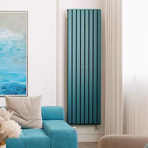 Terma Steel Radiator in Petrol Turquoise, H 180.0 cm x W 52.5 cm – 1