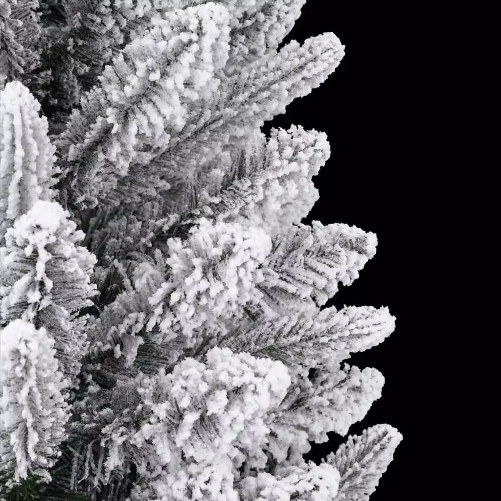 Berkfield Home Artificial Flocked Snow Christmas Tree in White, Height: 240 cm – 5