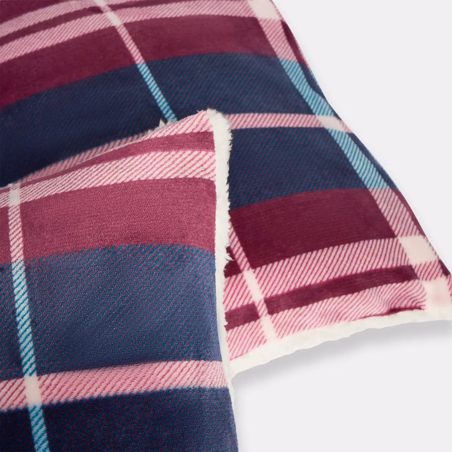 OHS Winsford Check Decorative Square Cushion Covers, Set of 2, Red, W/D/H: 45 x 45 x 45 cm – 3