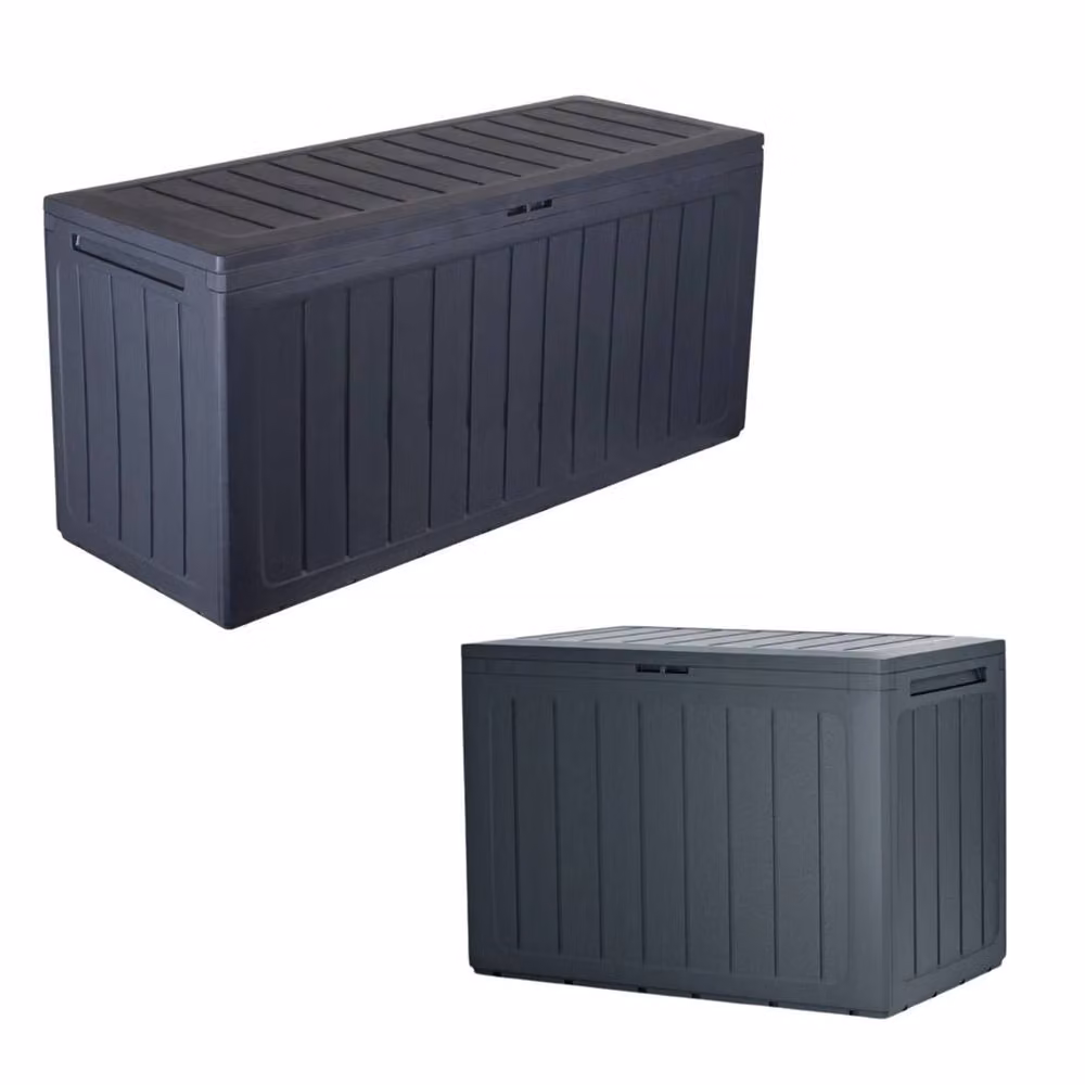Kelvenix BoardeBox 280L Garden Storage Box in Black and Anthracite – 3