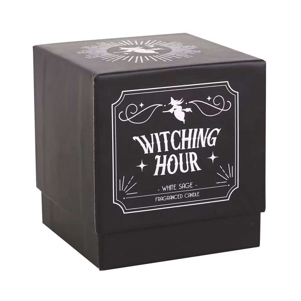 Something Different Witching Hour White Sage Scented Candle in Black – 2