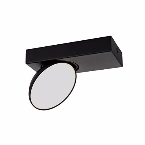 Netlighting Castelio Modern Single LED Spotlight, Black, 4000K