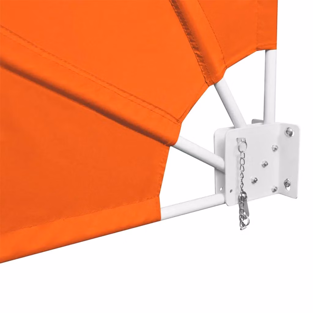 Berkfield Home Collapsible Balcony Side Awning in Orange, W/D/H: 140 x 140 x 140 cm – 3