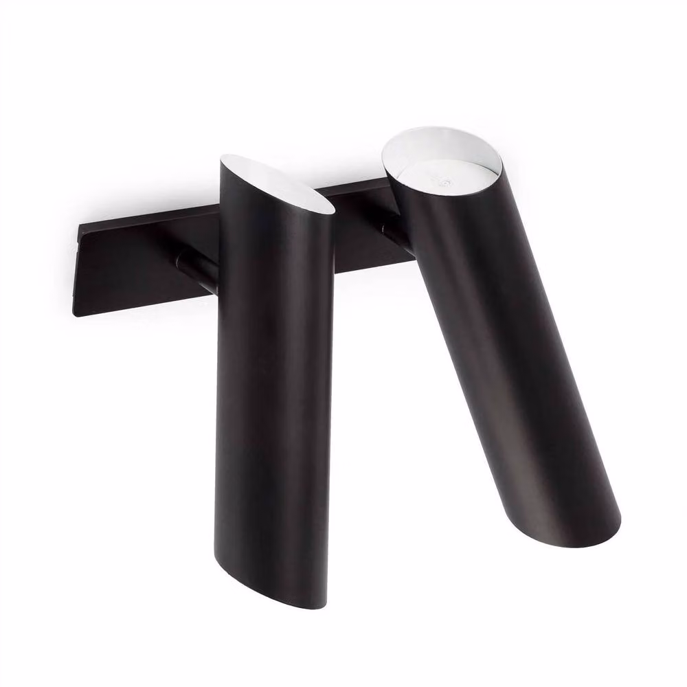 Netlighting Link 2 Light Adjustable Indoor Wall Spotlight in White or Black with E27 Fitting – 2