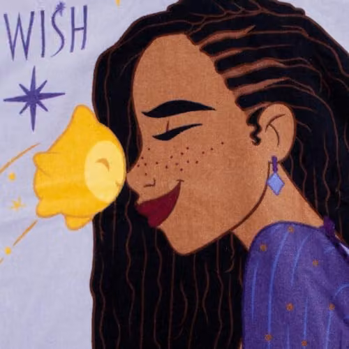 Disney Wish Hooded Towel Poncho for Women in Purple and Yellow – 3