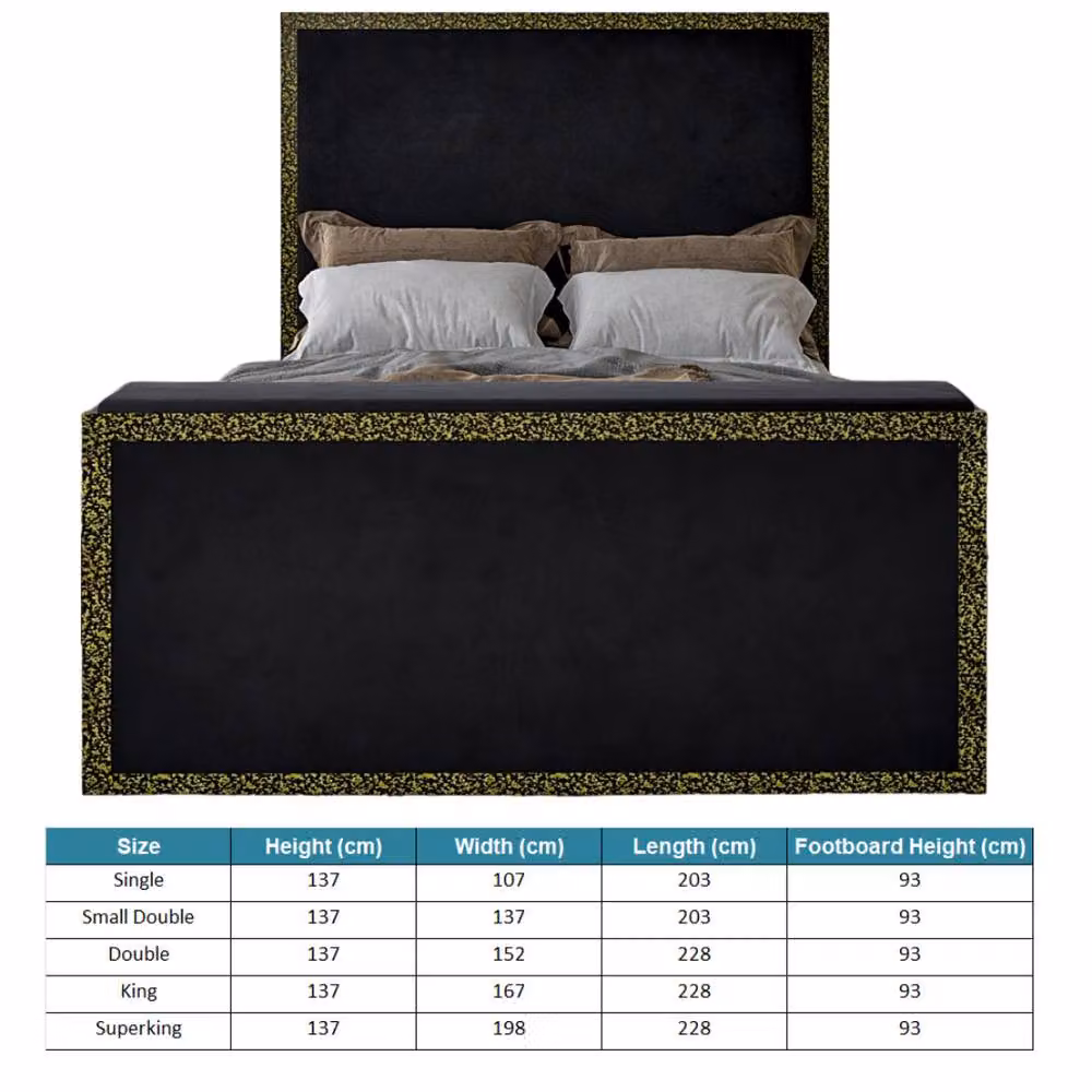 KDMD Adisham Upholstered Electric Media TV Bed Frame in Black, Single (90 x 200 cm) – 5