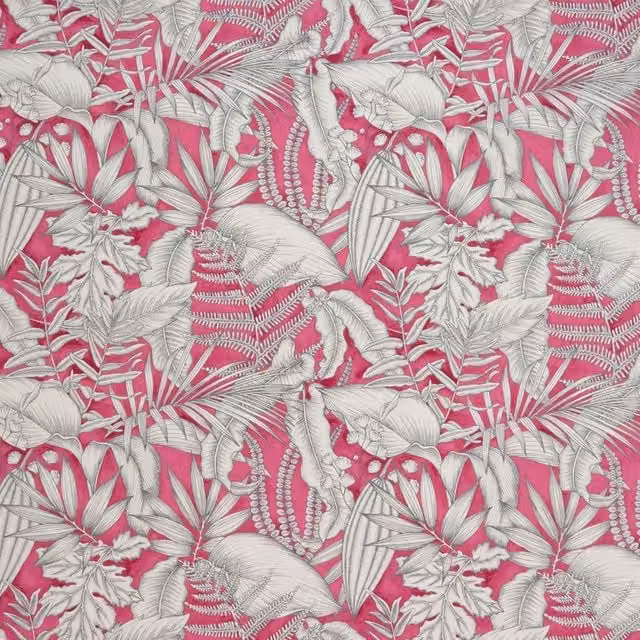 iLiv Caicos Floral Fabric in Grey and Pink