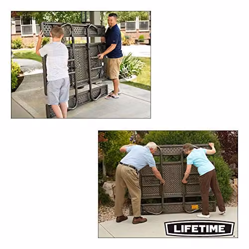 LIFETIME 6 ft Picnic Table in Brown – 5
