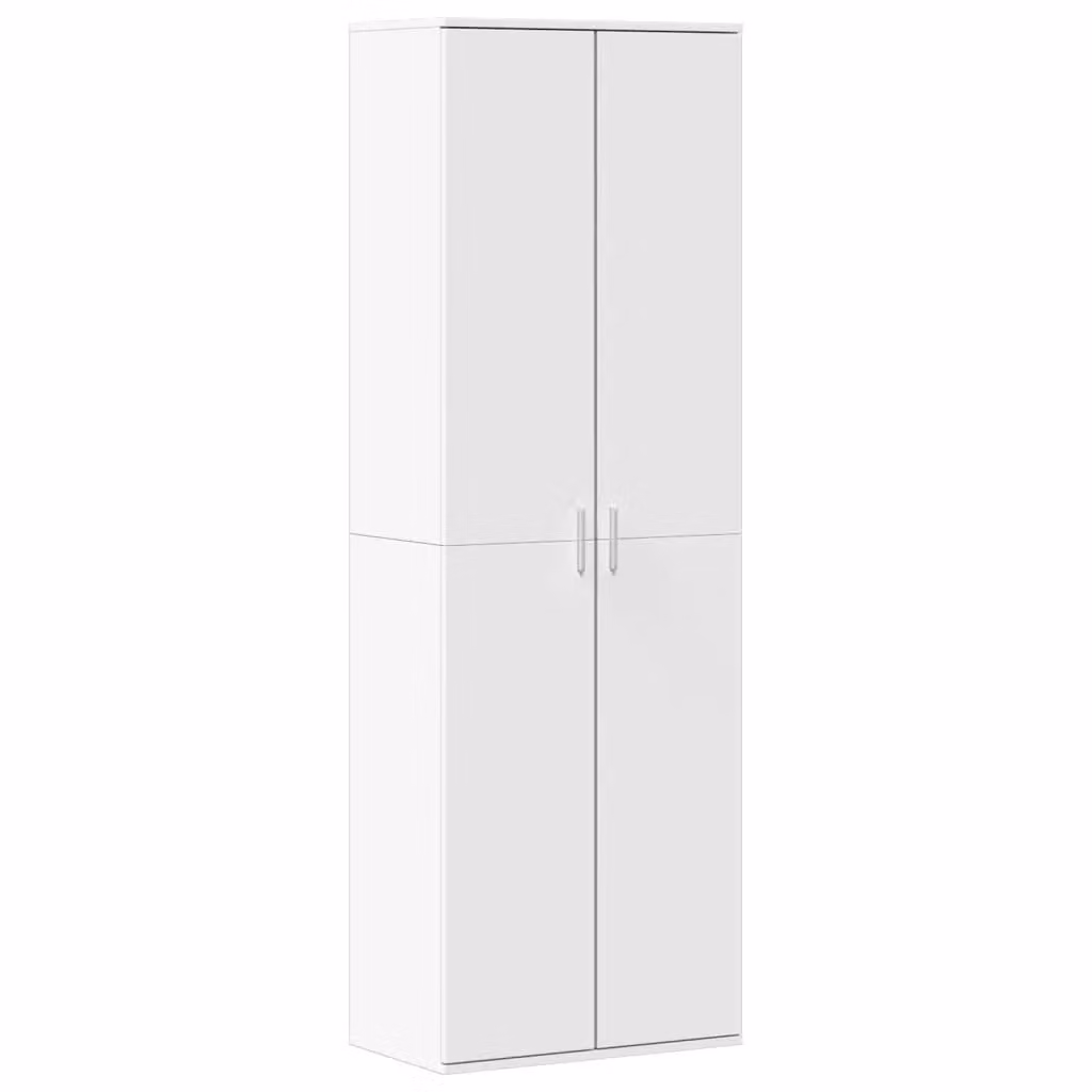 Berkfield Home Modern White Matt Highboard with Hinged Doors and Internal Shelves, W/D/H: 60 x 35 x 180 cm – 2