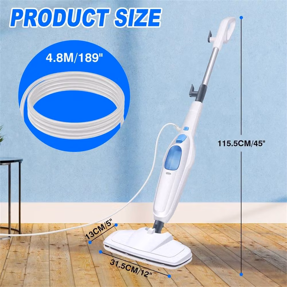 Nordara Multifunctional Handheld Steam Cleaner for Floors, Carpets and Windows, White, W/D/H: 60 x 60 x 60 cm – 2