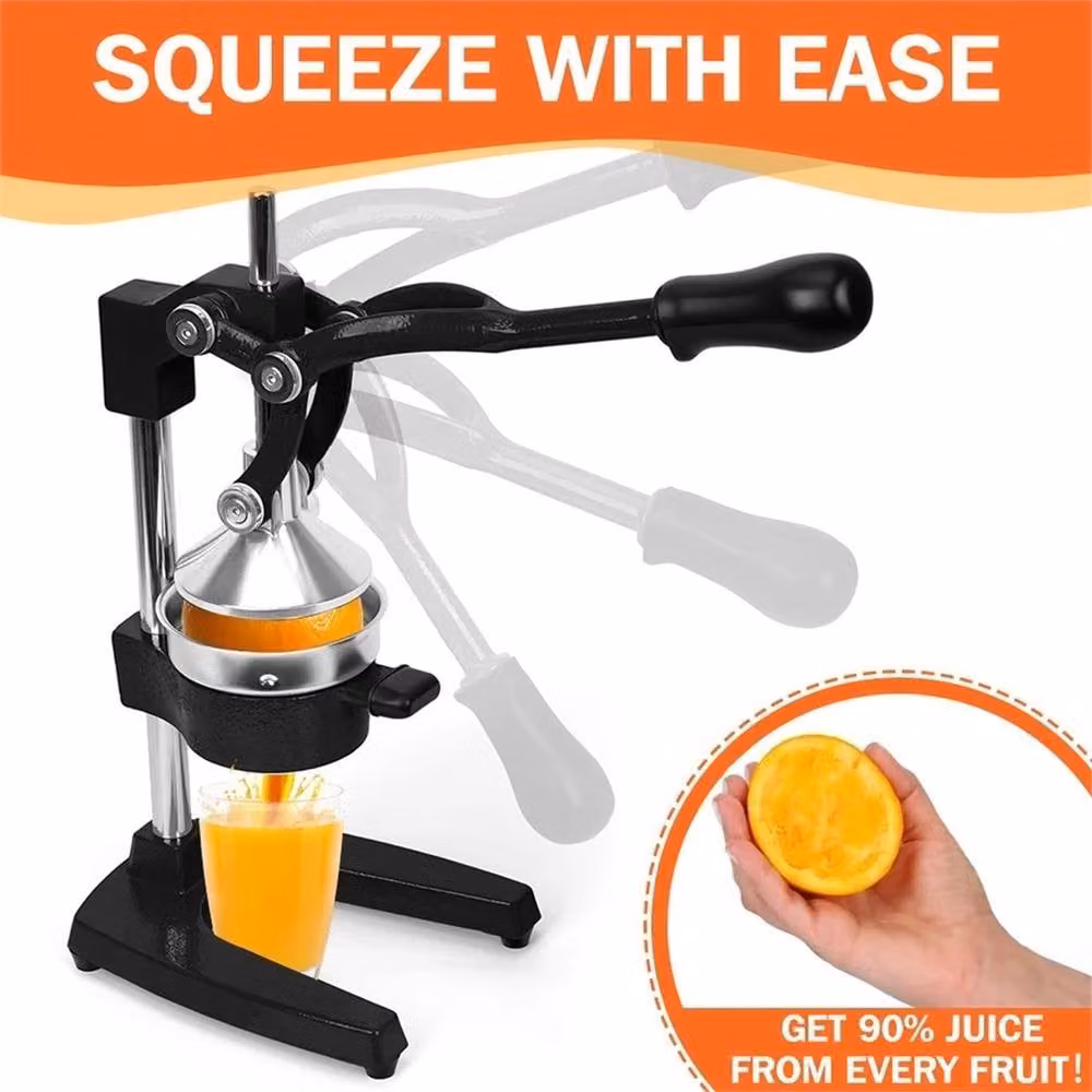 EONLION Black Cast Iron Citrus Press Juicer – 2