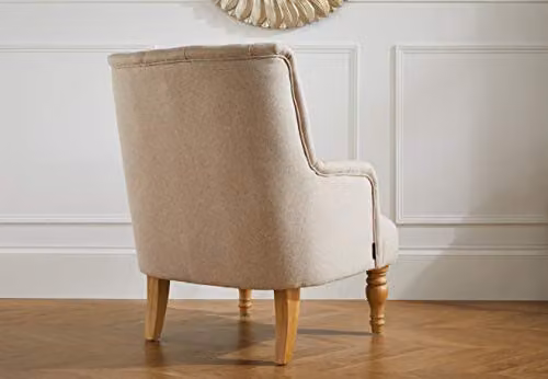 Birlea Padstow Fabric Armchair in Beige – 2