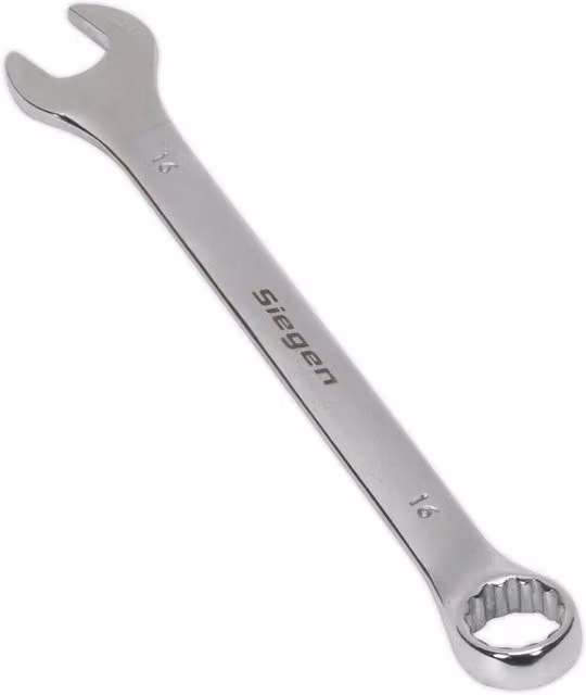Loops 16mm Combination Spanner in Silver Chrome Vanadium
