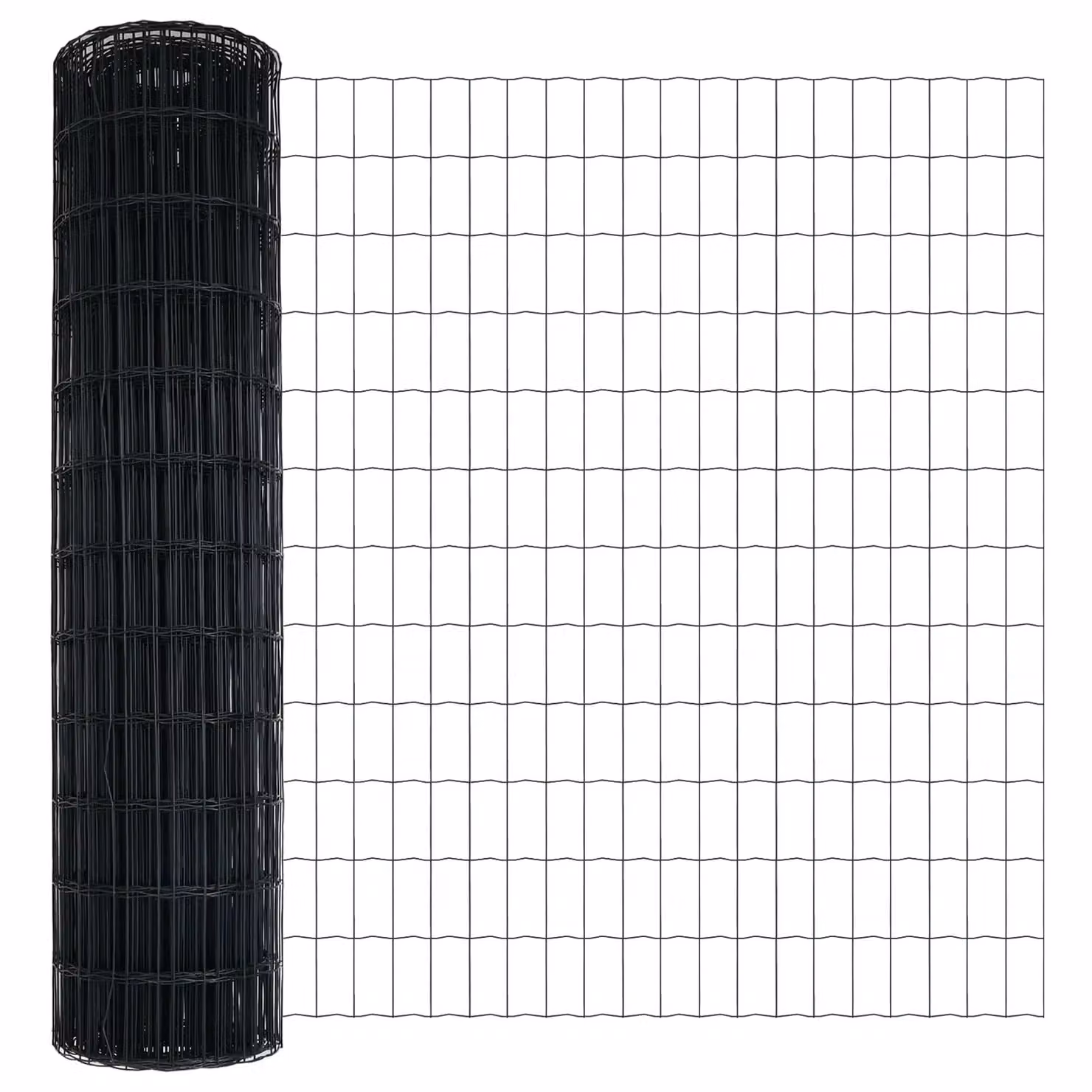 Berkfield Home Euro Fence Grey PVC-Coated Steel Fencing, 1 x 25 m – 3