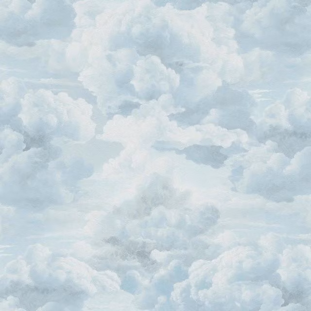 I Love Wallpaper Cloudy Dreams Abstract Kids Wallpaper in Blue