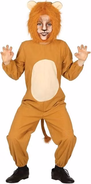Fiestas Guirca Childrens Lion Dress Up Set in Brown