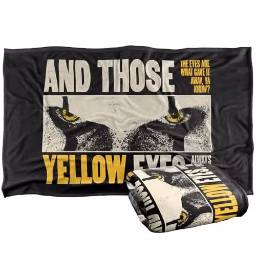 Warner Bros. Welcome To Derry Those Yellow Eyes Super Soft Fleece Throw Blanket, Multicolour – 1