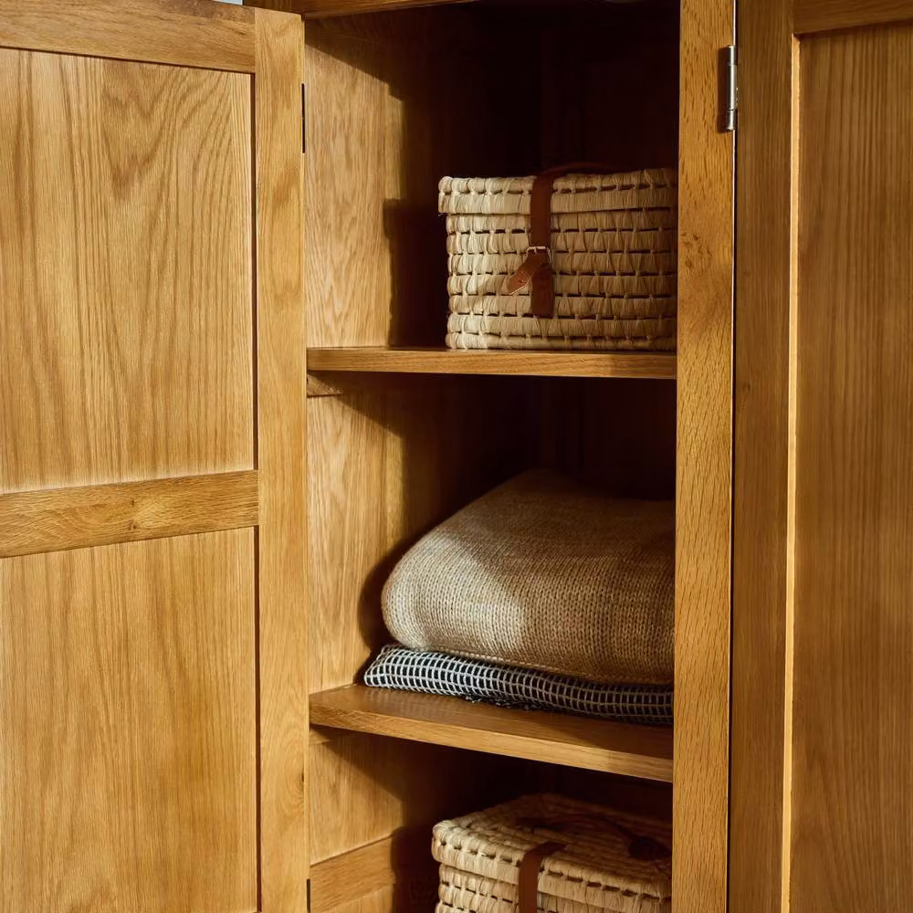 Cheshire Kingsley 3 Door Wardrobe in Waxed Light Oak – 3