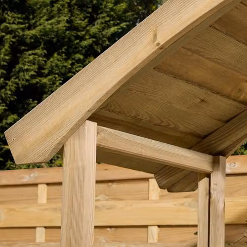 Rowlinsons Sherwood Garden Arbour in Brown Pine Wood, W: 161 cm, D: 66.5 cm, H: 211.5 cm – 5