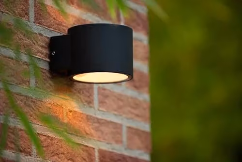 Lucide Oxford Modern Up and Down Outdoor Wall Light, Black, IP54, G9 – 2