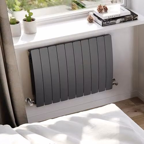 Terma Aluminium Radiator in Graphite Grey, W: 80.0 cm, H: 59.0 cm – 1