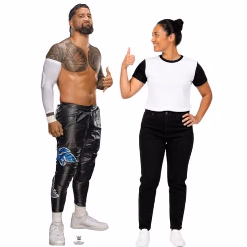 Star Cutouts SC4659 WWE Jey Uso Main Event Bloodline Lifesize Cardboard Cutout Multicolour Wrestling Party Decoration