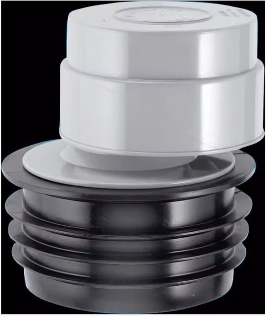 McAlpine VP50P Ventapipe 50 Air Admittance Valve in White with Dual-Fit Synthetic Rubber Seal – 1