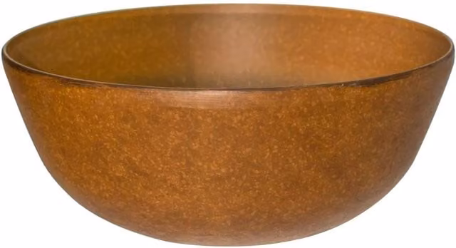 Primrose Aged Rust Style Bowl Patio Planter in Red and Brown