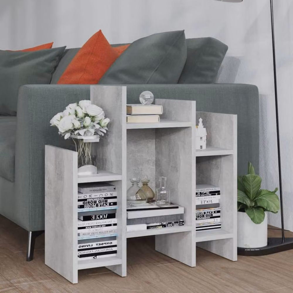 Berkfield Home Modern Side Cabinet in Concrete Grey, W/D/H: 60 x 26 x 60 cm – 2
