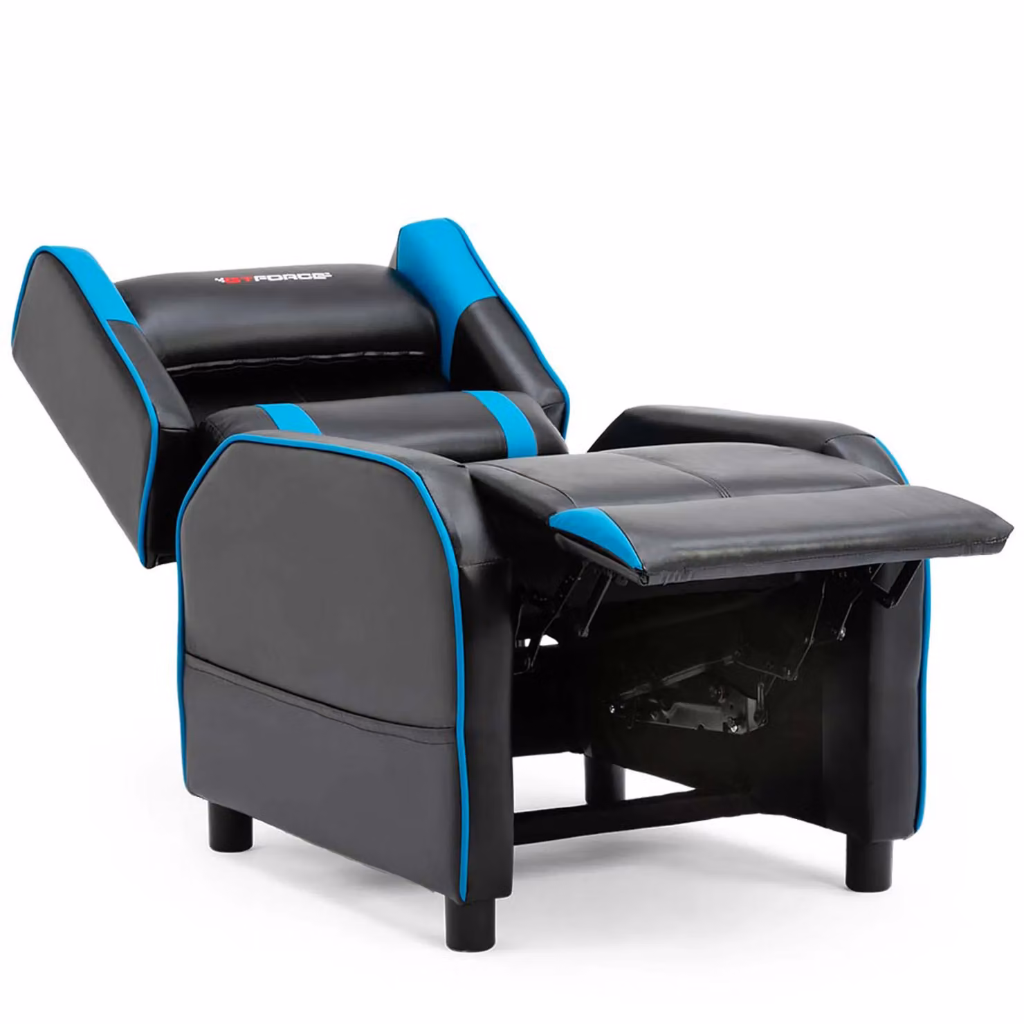 GTForce Ranger X Blue Faux Leather Gaming Recliner Armchair with Headrest – 4