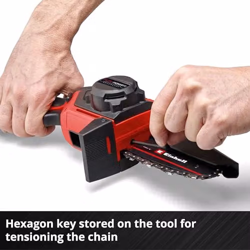 Einhell Cordless Pruning Saw 18V PXC with 12.5cm Cutting Length in Black and Red – 6