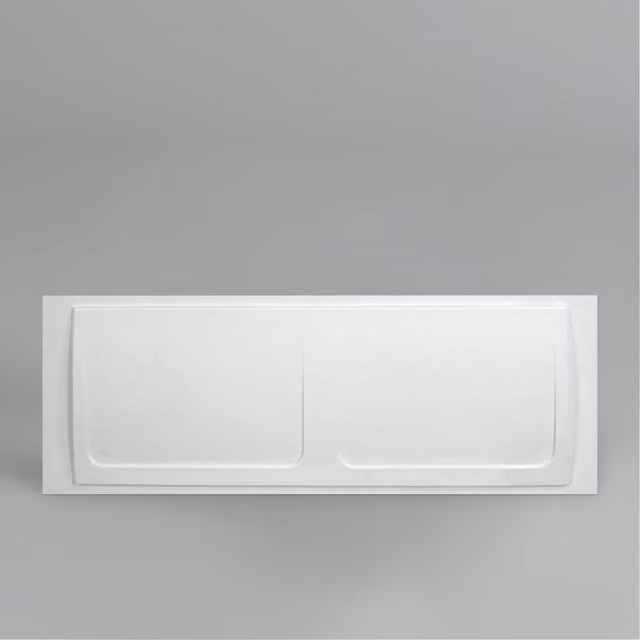 Nes Home High Gloss White Acrylic Bathroom Front Bath Panel W: 170 cm, H: 55 cm