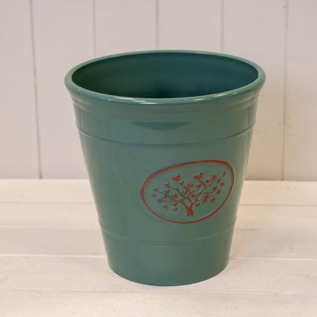 KDMD Green Round Love Heart Tree Plastic Planter 5.6l