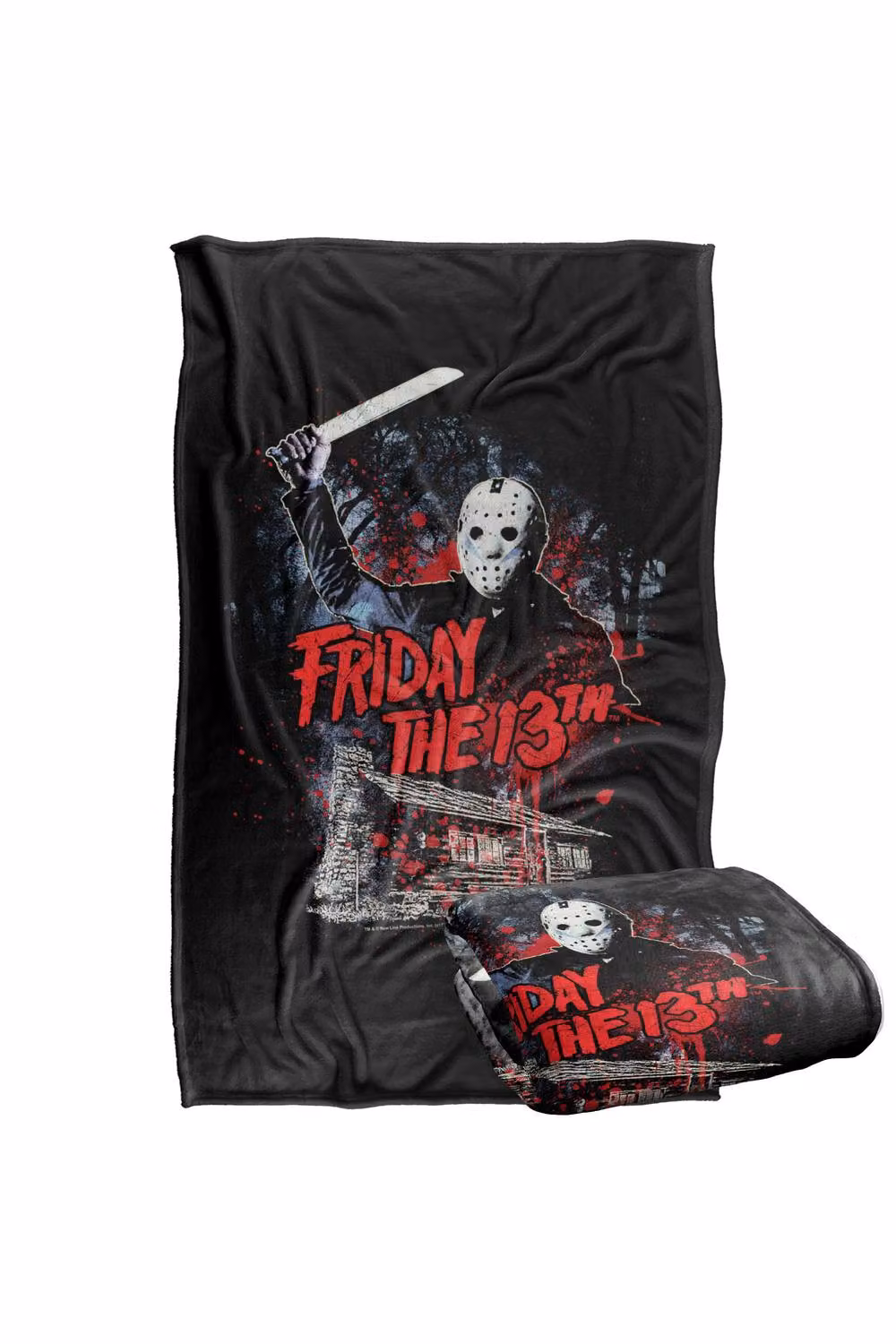 LOGOVISION Friday The 13th Cabin Silky Touch Super Soft Fleece Throw Blanket, Multicolour, W: 127 cm x L: 152.4 cm – 7