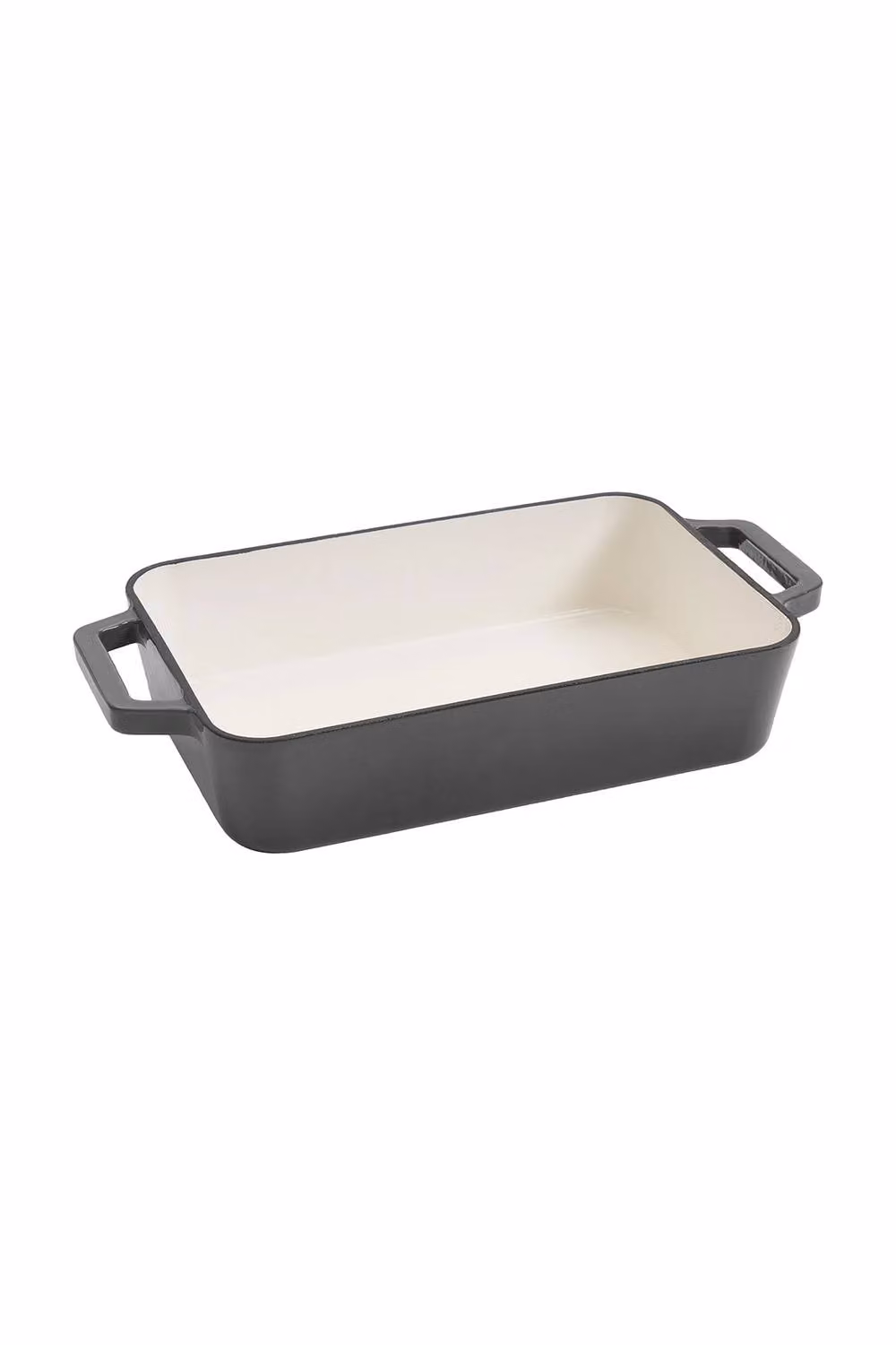 Living and Home Grey Enamelled Cast Iron Rectangular Roasting Pan, 3.2 l – 2