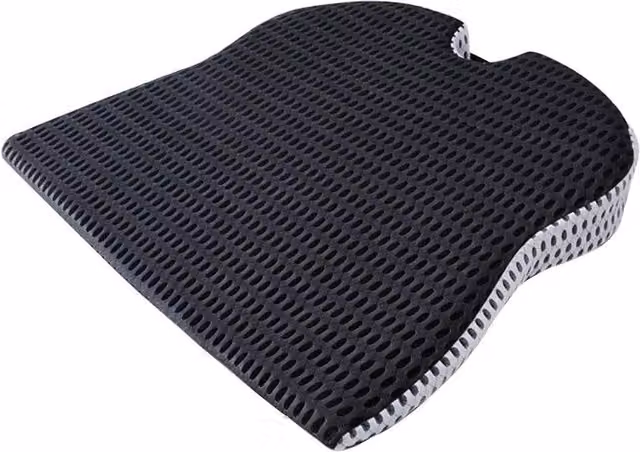 VOGREX Black Memory Foam Coccyx Car Cushion for Non-Slip Pain Relief